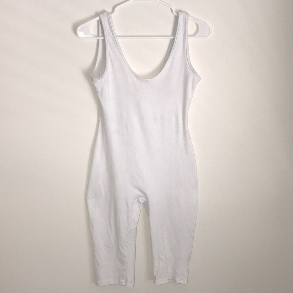 White Sleeveless Romper